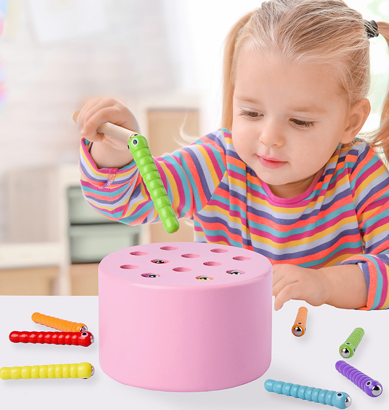 Развивающая игра Duoqu Магнитная рыбалка Розовый - фото 4 Развивающая игра Duoqu Магнитная рыбалка Розовый - фото 4