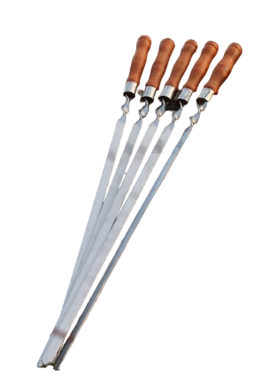 Шампура 14 мм с деревянной ручкой 1 шт. (10806843)