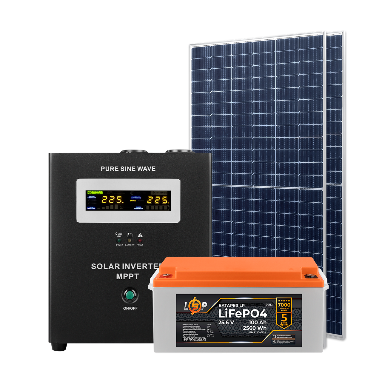 Комплект СЭС Премиум 1,4kW АКБ 2,56kWh литий 100 Ah (2479154437)