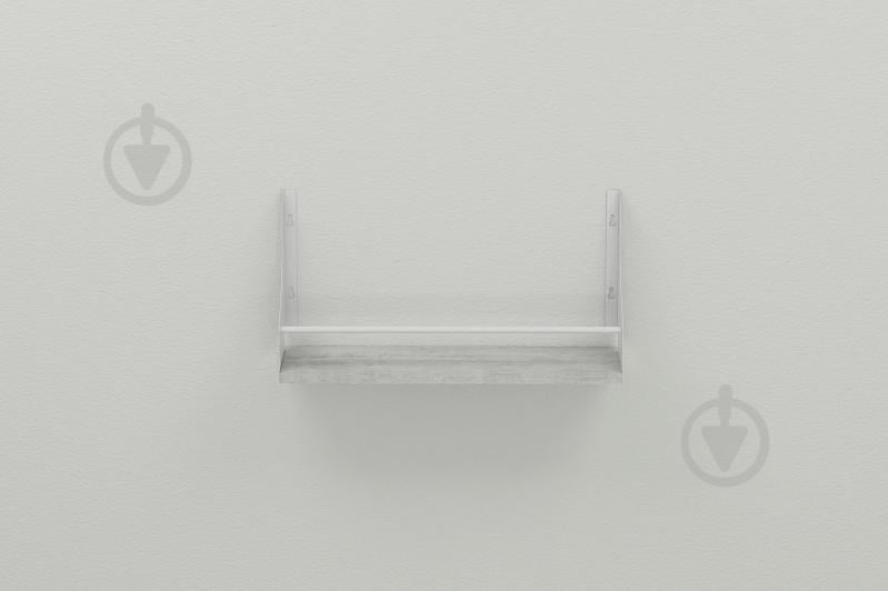 Полиця настінна Ferrum-decor Ізі 260x500x150 метал Білий ДСП Урбан Лайт 16 мм (IZI0014)