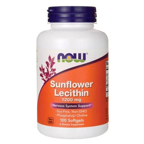 Лецитин NOW Sunflower Lecithin 1200 мг 100 Softgels (NOW-02311)