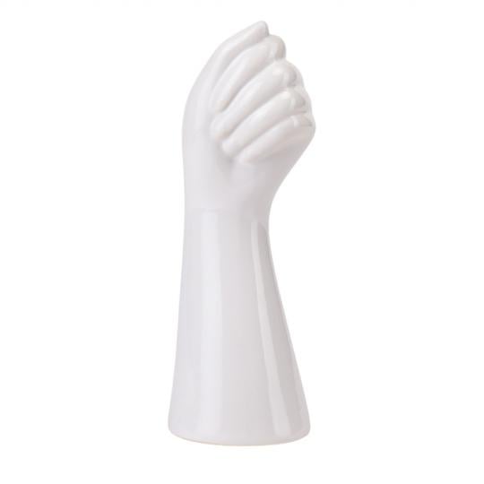 Ваза для цветов Elisey Hand из керамики 23,5 см Белый (135-81-9195-023)