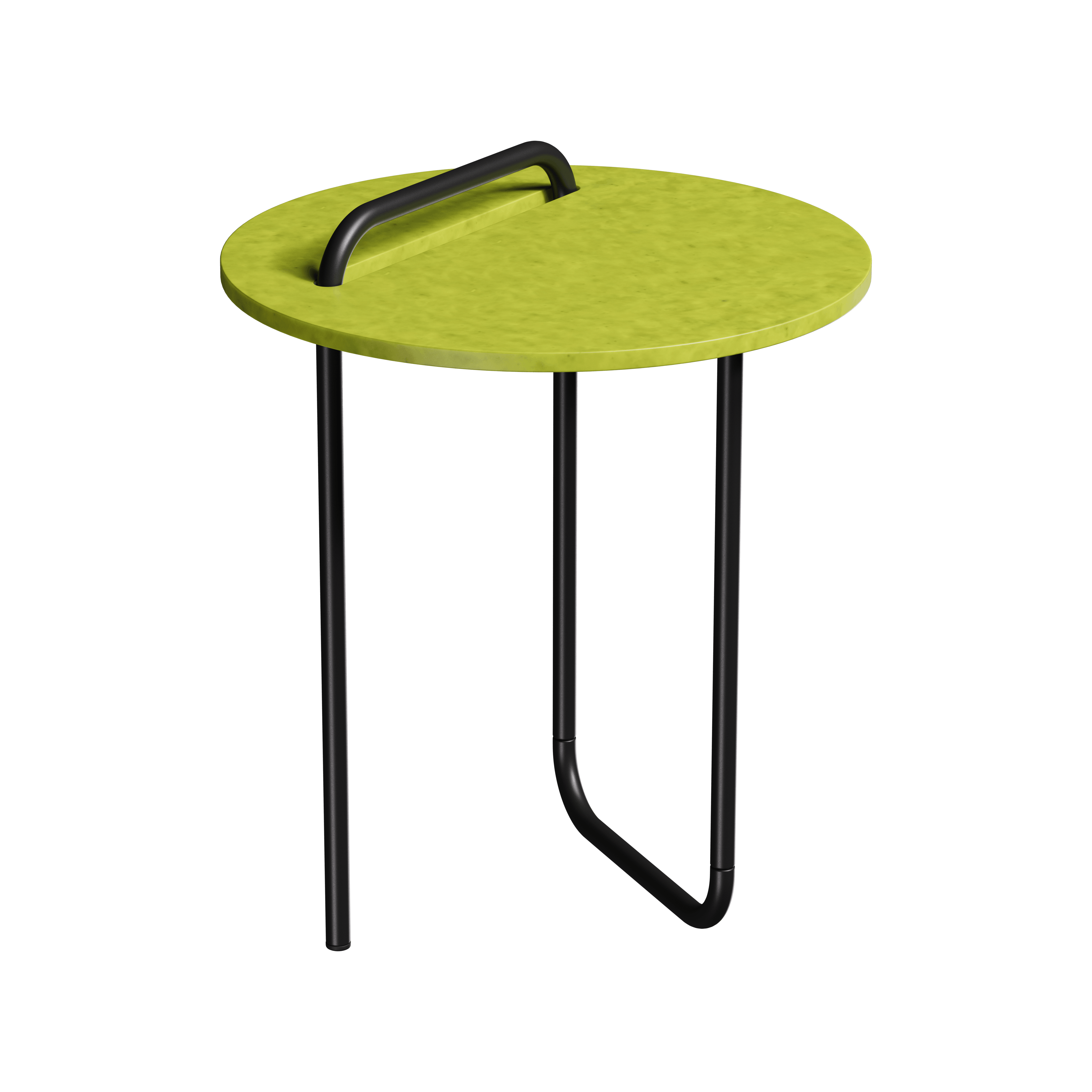 Стіл журнальний Recast Plastic жовтий круглий 50 см (CTR50) - фото 1 Стіл журнальний Recast Plastic жовтий круглий 50 см (CTR50) - фото 1