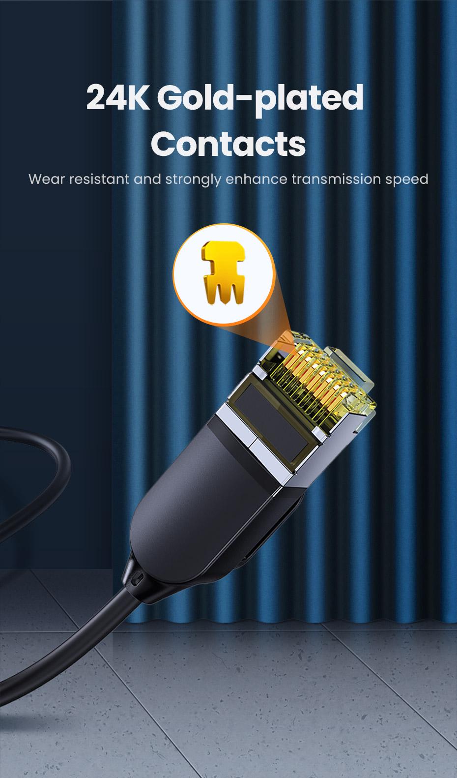 Інтернет-кабель UGREEN Cat.7 F/FTP 10 Гбіт/с 600 МГц POE Lan RJ45 RJ 45 круглий 2 м Чорний (80417) - фото 10 Інтернет-кабель UGREEN Cat.7 F/FTP 10 Гбіт/с 600 МГц POE Lan RJ45 RJ 45 круглий 2 м Чорний (80417) - фото 10