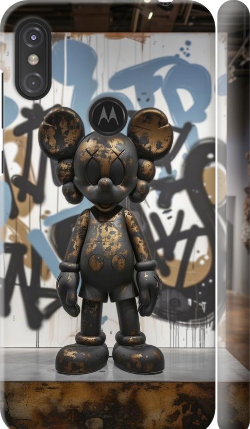 Чехол на Motorola One Power Bronze kaws v2 (6098m-1588-42517)