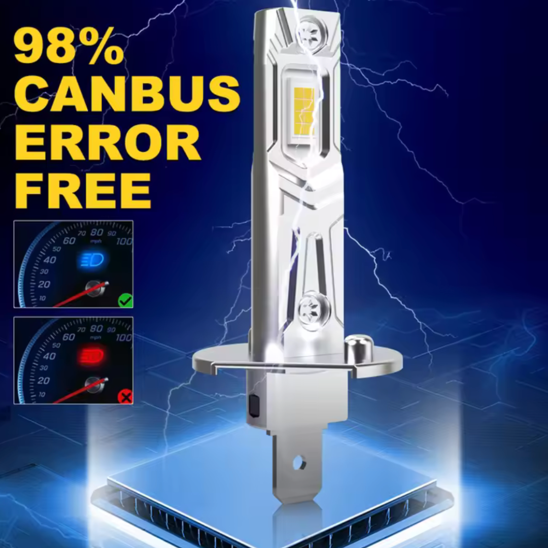 Лампы автомобильные H1 KATUR CANBUS led с обманкой 80W 16000LM 6000K (30139962) - фото 5