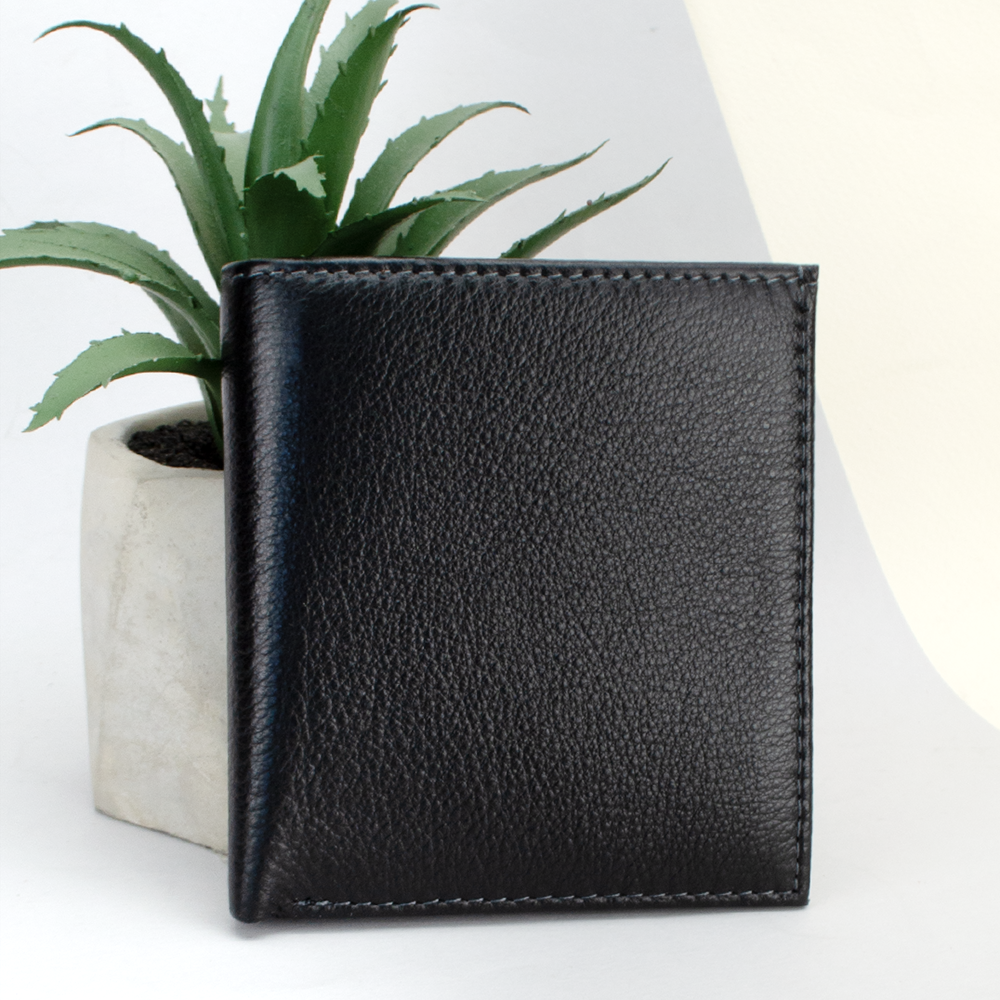 Портмоне мужское кожаное Ricco Grande 608-A на кнопке Черный (1983725626)