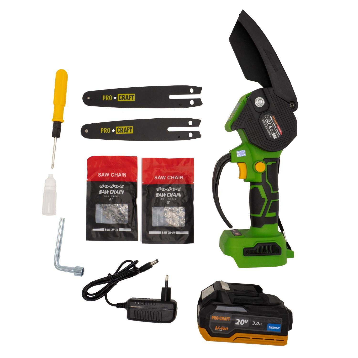 Пила мини аккумуляторная ProCraft PKA22Li с 1 АКБ (00000010476) - фото 8 Пила мини аккумуляторная ProCraft PKA22Li с 1 АКБ (00000010476) - фото 8