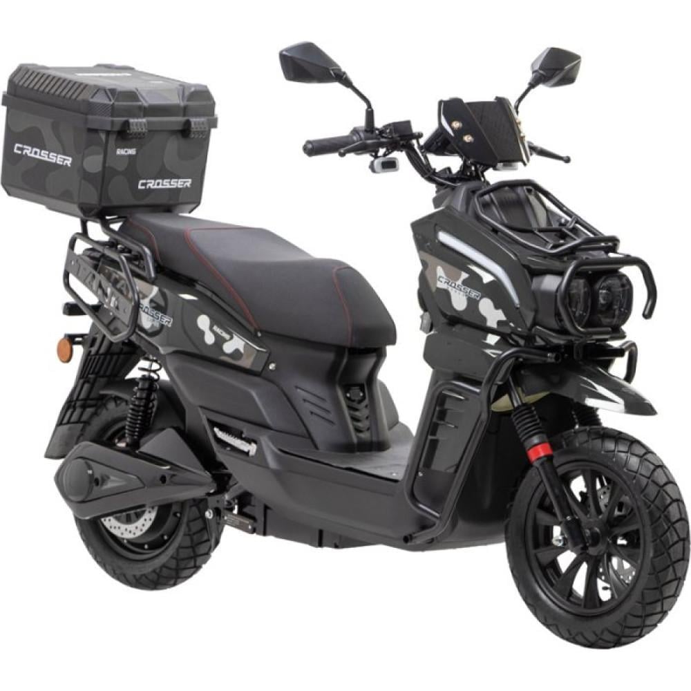 Электроскутер двухместный Crosser CR-21 2500W 76,8V/40Ah Черный