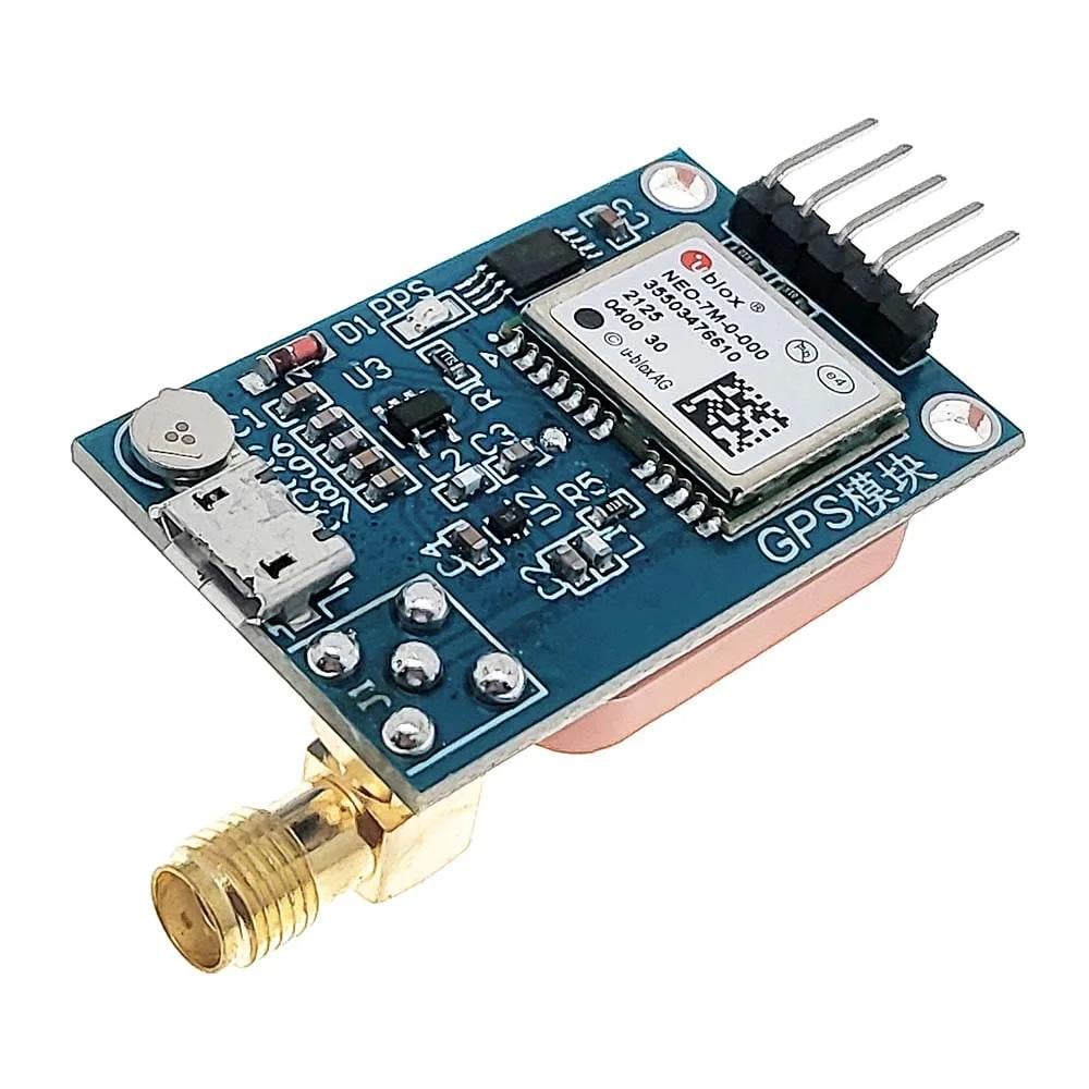 Модуль GPS на U-blox NEO-7M с интерфейсной платой и керамической антенной для Arduino/трекеров/дронов (00-00027560)