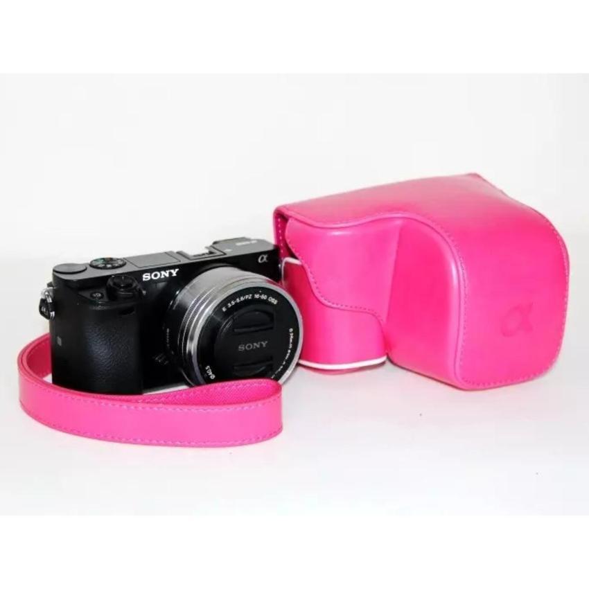 Футляр защитный для фотоаппаратов Sony A6000 A6300 A6400 A6500 Розовый