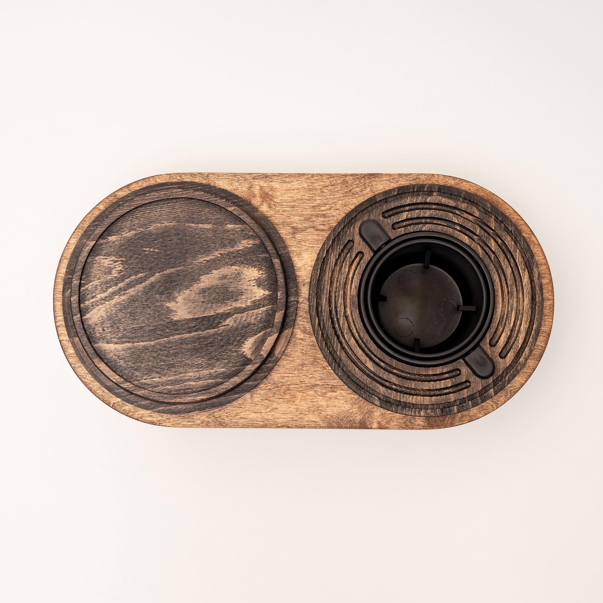 Підставка Spillno Oval з двосторонньою підставкою для чашки або тарілки (90004) - фото 5 Підставка Spillno Oval з двосторонньою підставкою для чашки або тарілки (90004) - фото 5