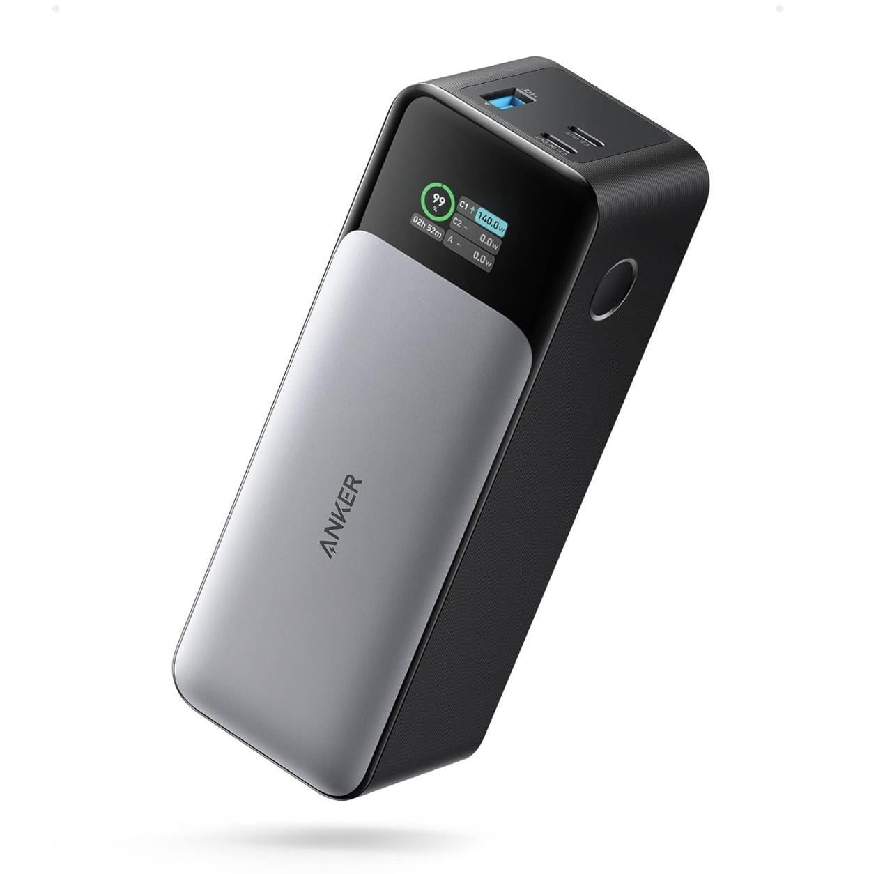 Повербанк Anker 737 PowerCore 24K 24000 mAh 140W Black (A1289011) Повербанк Anker 737 PowerCore 24K 24000 mAh 140W Black (A1289011)