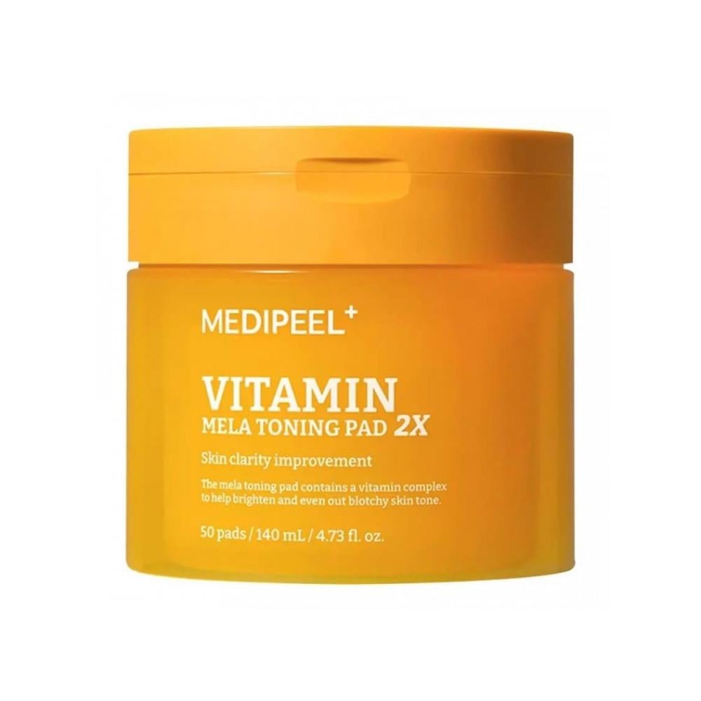 Тонизирующие пады с витаминами для сияния кожи Medipeel Vitamin Mela Toning Pad 2X 50 шт. 140 мл