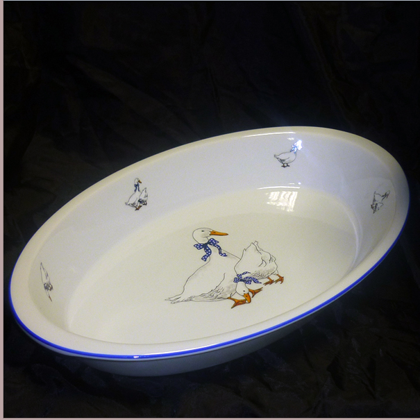 Противень Thun 1181 овальное гуси 39,5 см (00000001438)