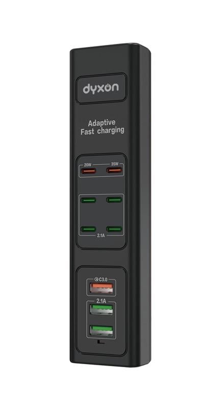 Фильтр-удлинитель сетевой DYXON US-D01 85W 6xUSB-C PD 3xUSB-A QC3.0 FAST CHARGER 2 м Black (DXN-USD01-85W-2M-B-)