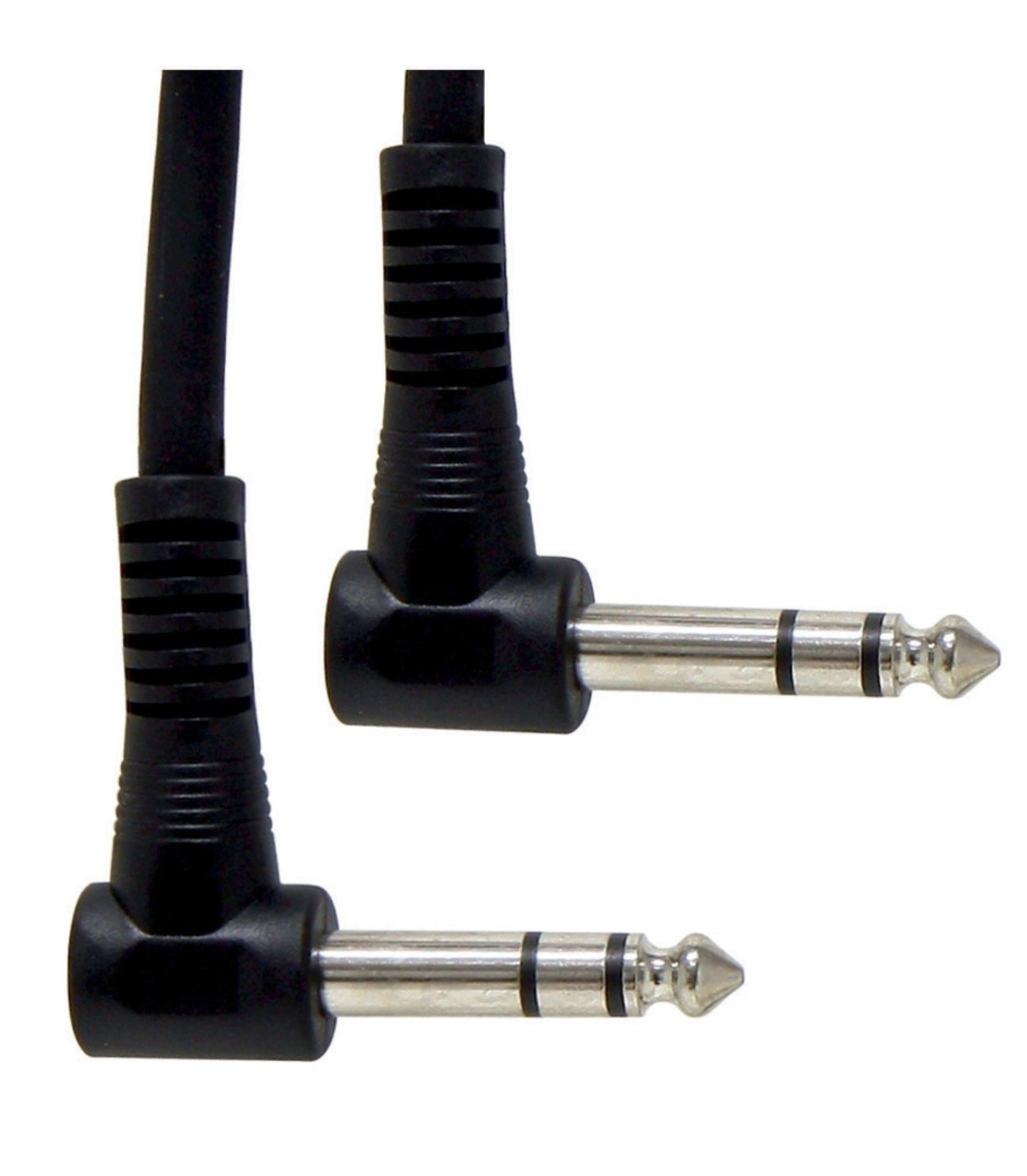 Патч-кабель GEWA Basic Line Angled Stereo Jack 6,3 мм/Stereo Jack 6,3 мм 0,3 м 6 шт. (G-190370)