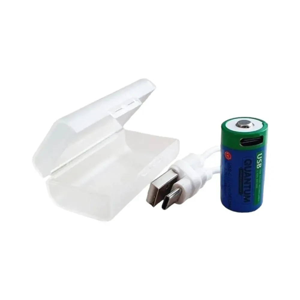 Акумулятор Quantum 16340 450 mAh 3,7V Type-C (2663) - фото 2 Акумулятор Quantum 16340 450 mAh 3,7V Type-C (2663) - фото 2