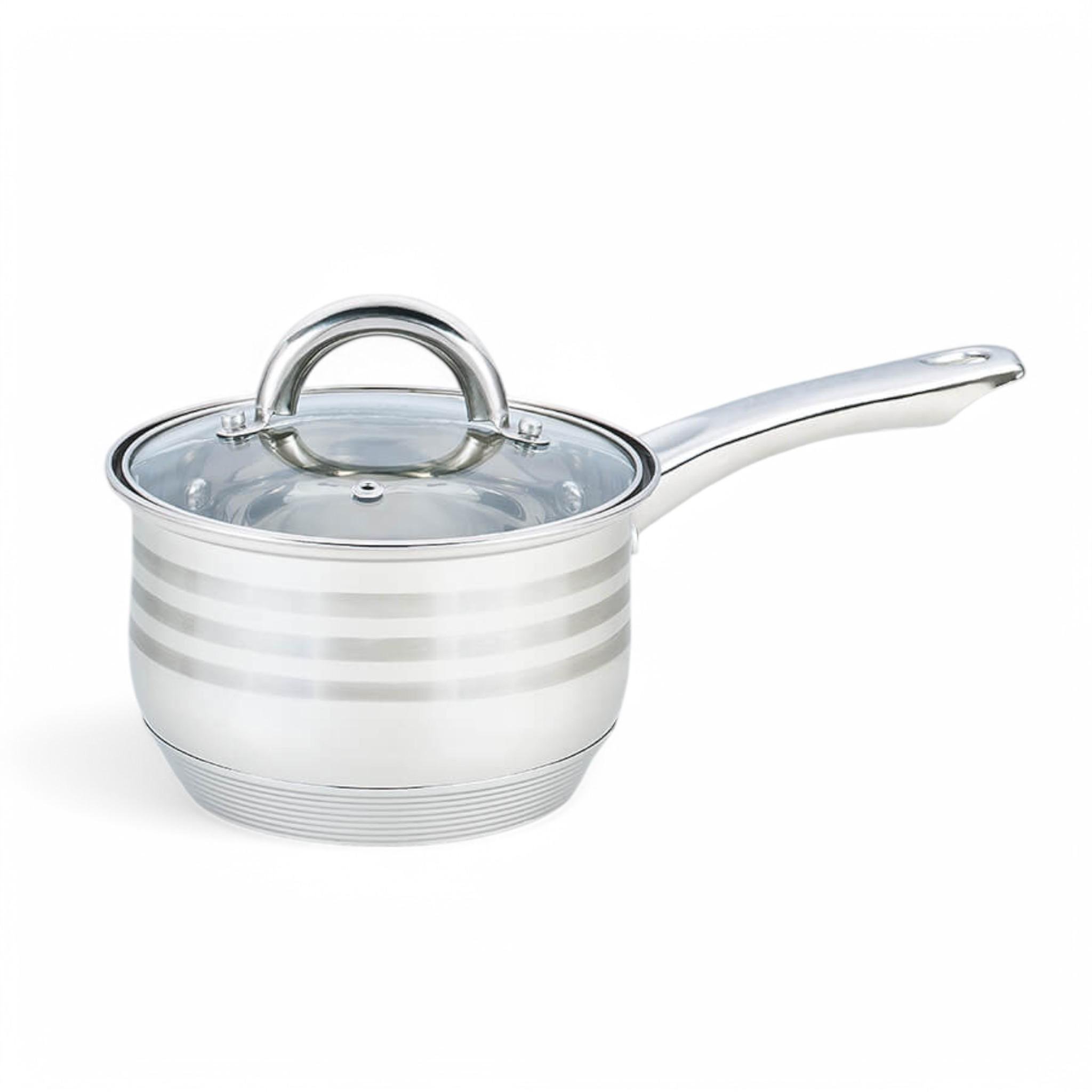 Ковш Мaestro MR-3513-16s Basic из нержавеющей стали и крышкой 16 см 2,1 л (С_MR3513/16s)