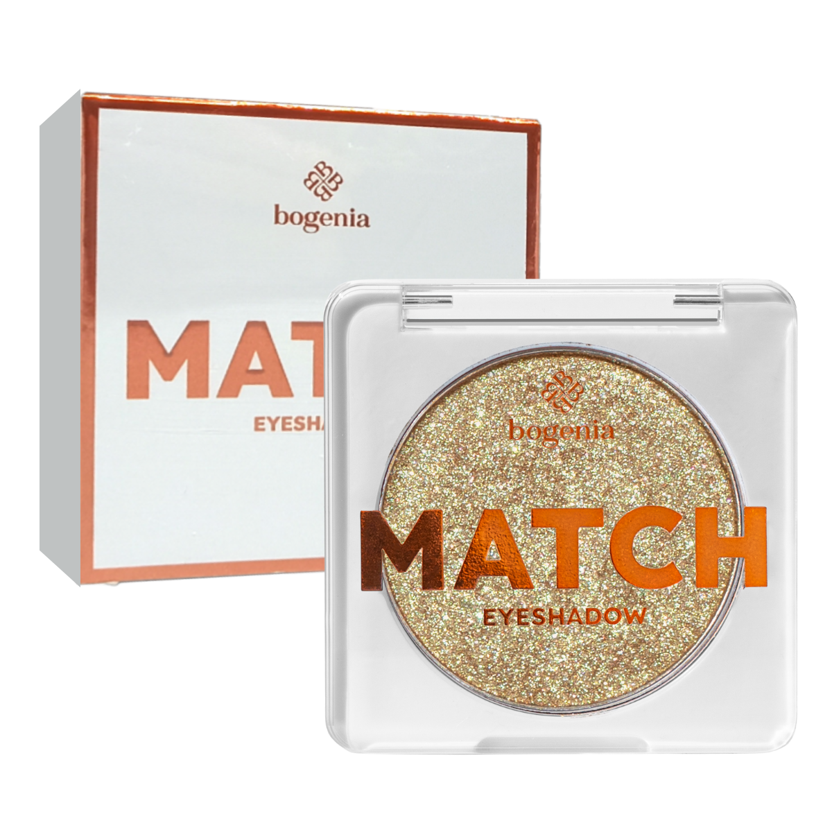 Тіні для повік Bogenia Match BG911 з шимером одинарні 4 г 08 Вохра (13354857)