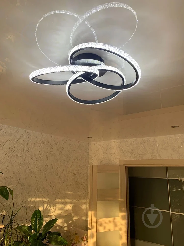 Люстра ESLLSE VITA 3R-APP-500x130-BLACK/WHITE/CLEAR 80W с пультом (10124) - фото 10