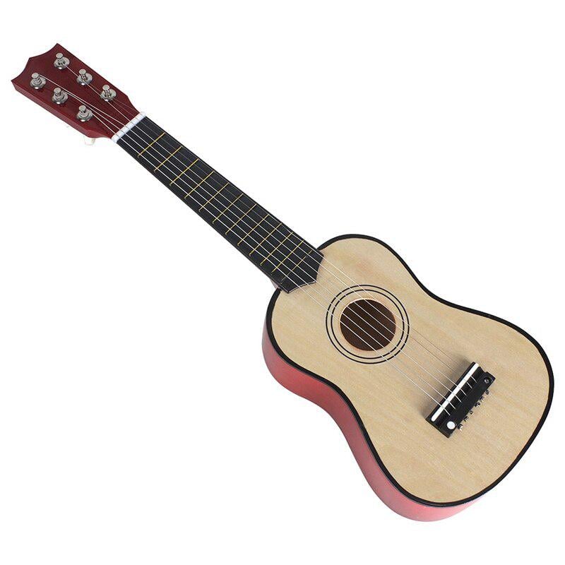 Детские гитара на 6 струн деревянная/запасная струна/медиатор 52 см (M 1370-2)