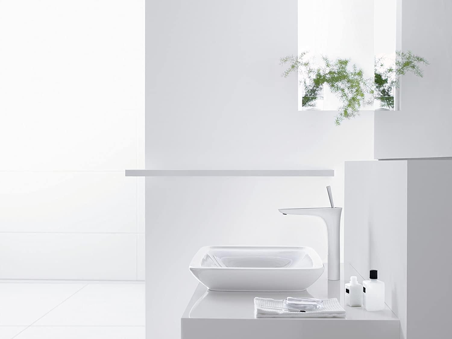 Змішувач для умивальника Hansgrohe PuraVida 15072400 одноважільний Білий (115465) - фото 3