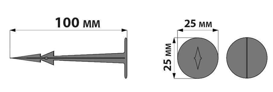 Колышек полимерный для агроволокна Garden Peg Mini 50 шт. - фото 2