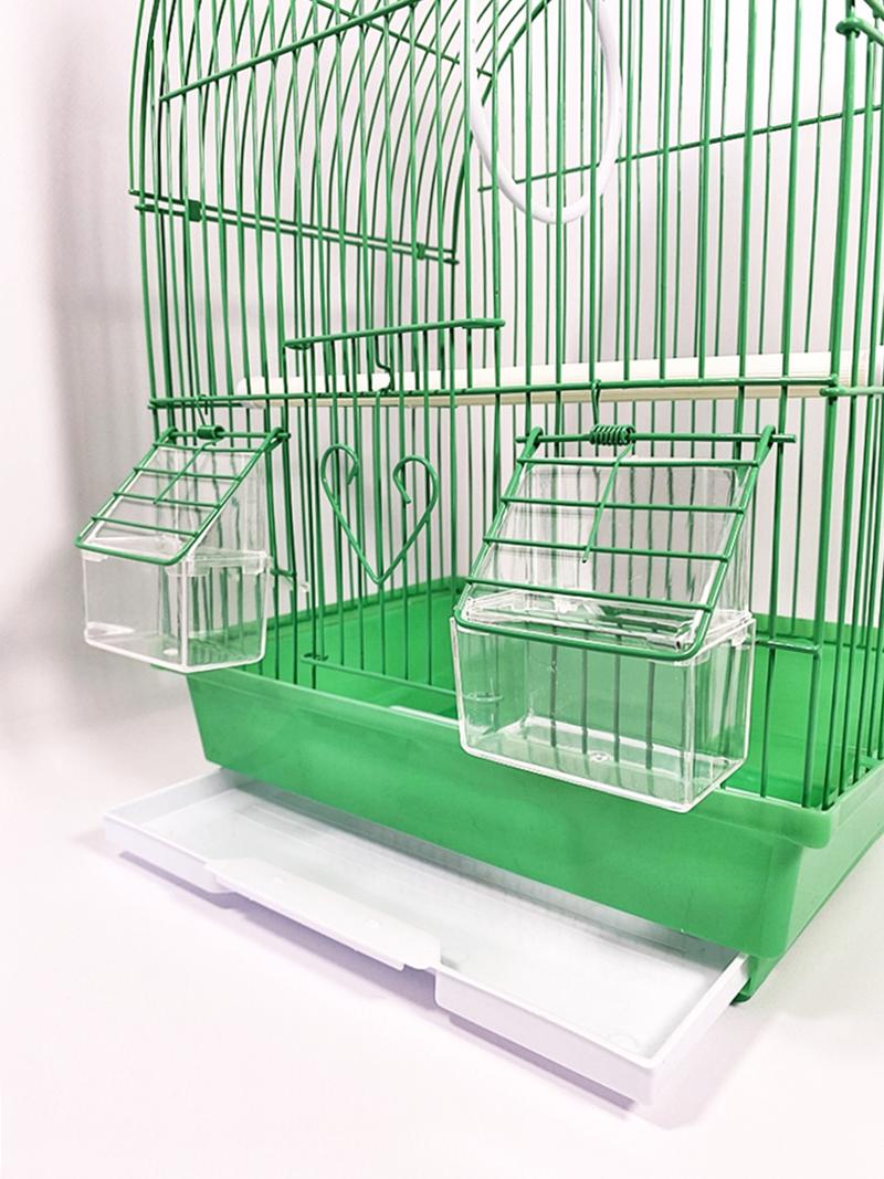 Клетка для птиц A100 эмаль 30х23х39 см Зеленый (1576green) - фото 3 Клетка для птиц A100 эмаль 30х23х39 см Зеленый (1576green) - фото 3