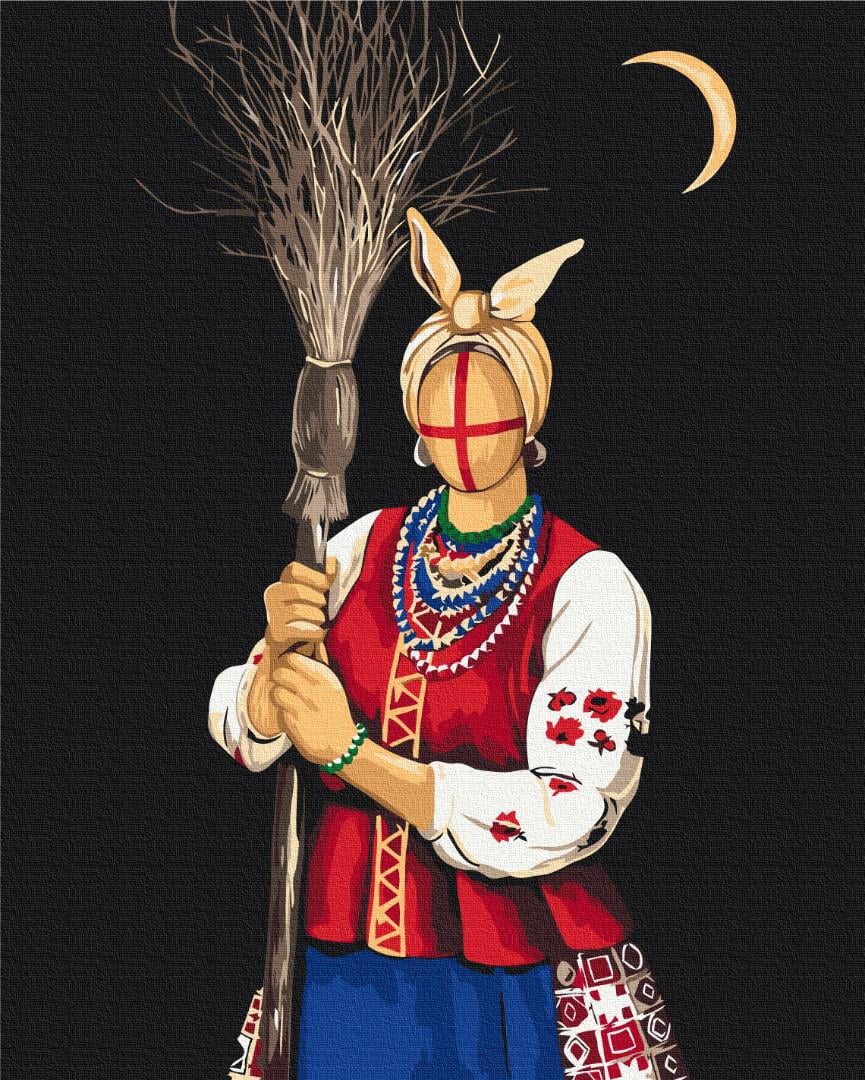 Картина за номерами Brushme Пані Солоха 50x60 см (BS53647L)