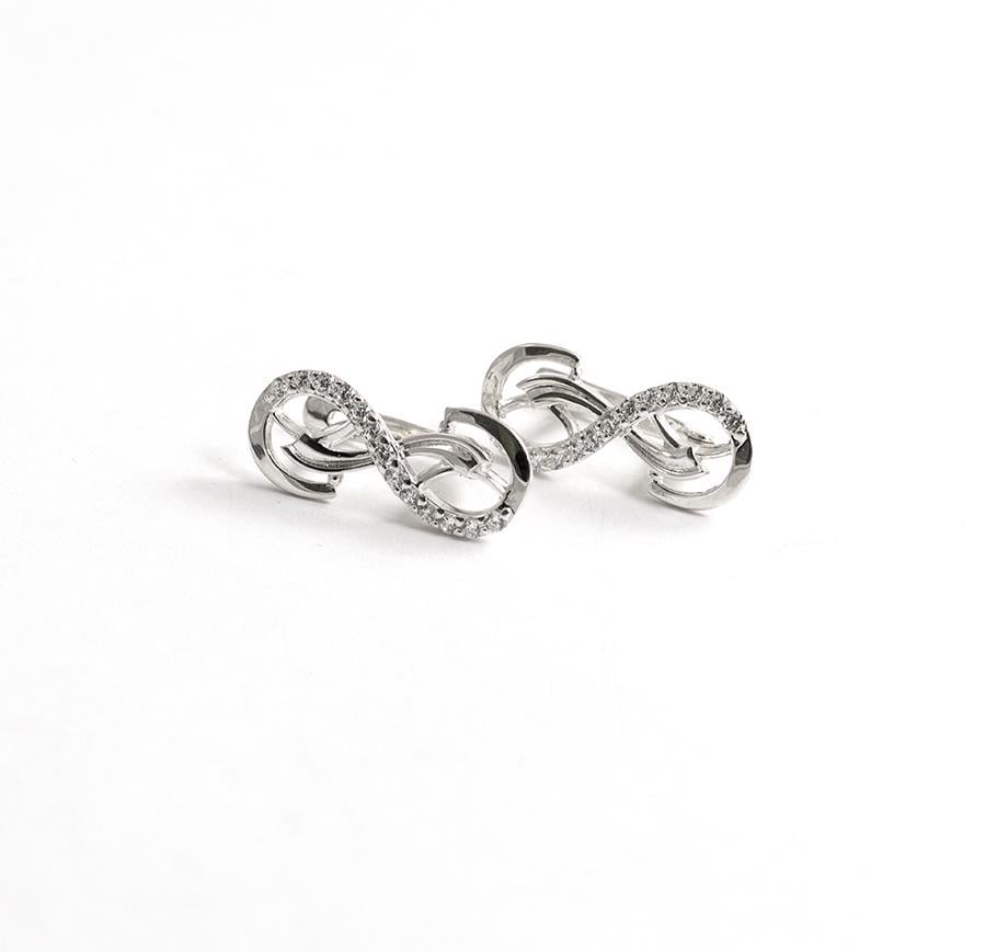 Серьги со знаком бесконечности Maxi Silver 3926 (83926)