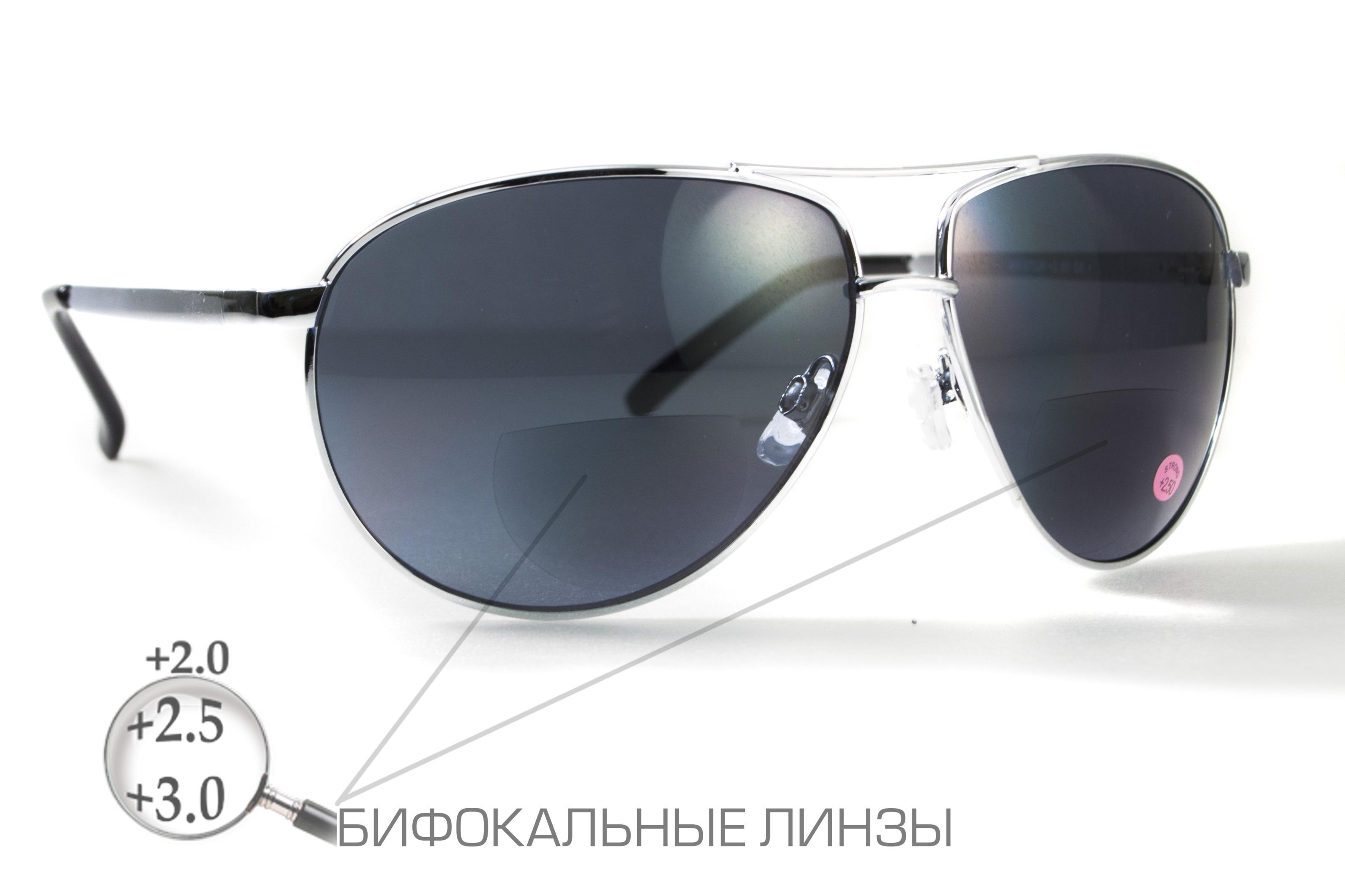 Очки защитные бифокальные Global Vision Aviator Bifocal +3,0 Grey (10085874) - фото 1