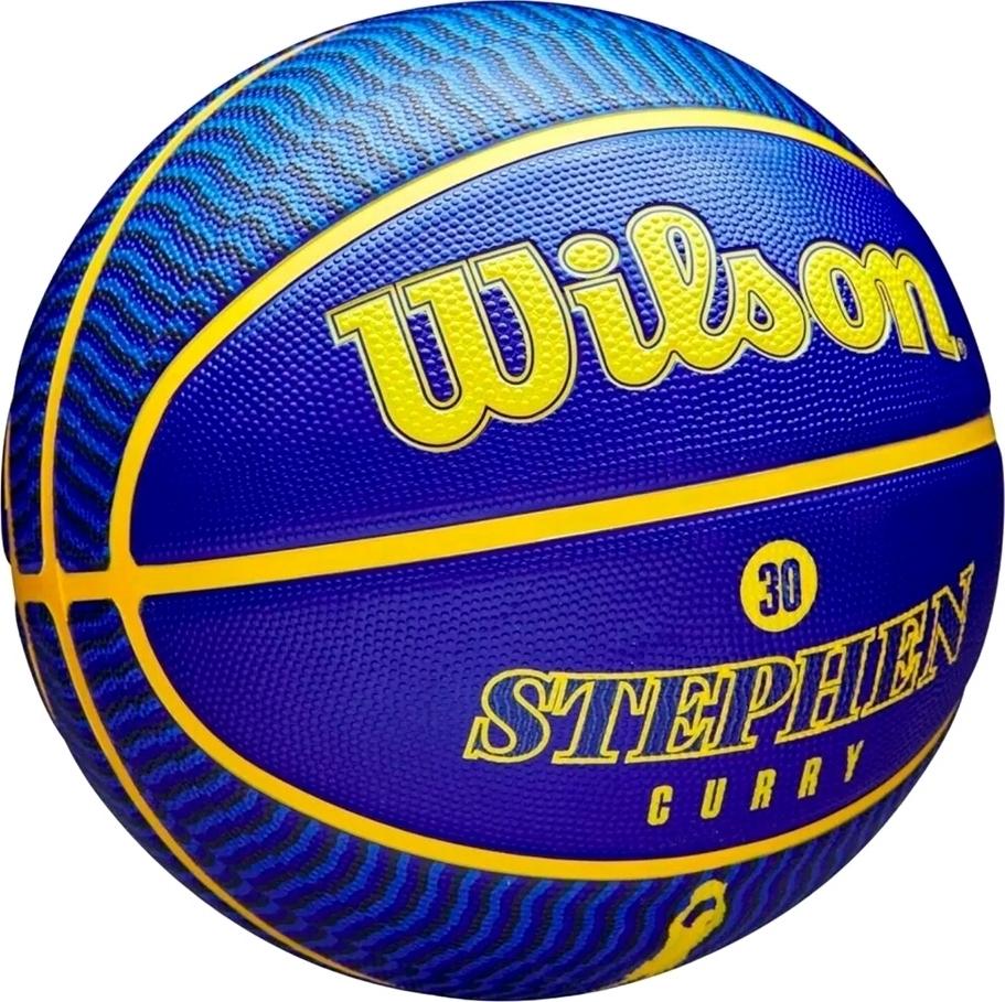 Баскетбольний м'яч Wilson NBA PLAYER ICON OUTDOOR STEPHEN CURRY р. 7 Синьо-жовтий (WZ4006101XB7) - фото 2 Баскетбольний м'яч Wilson NBA PLAYER ICON OUTDOOR STEPHEN CURRY р. 7 Синьо-жовтий (WZ4006101XB7) - фото 2