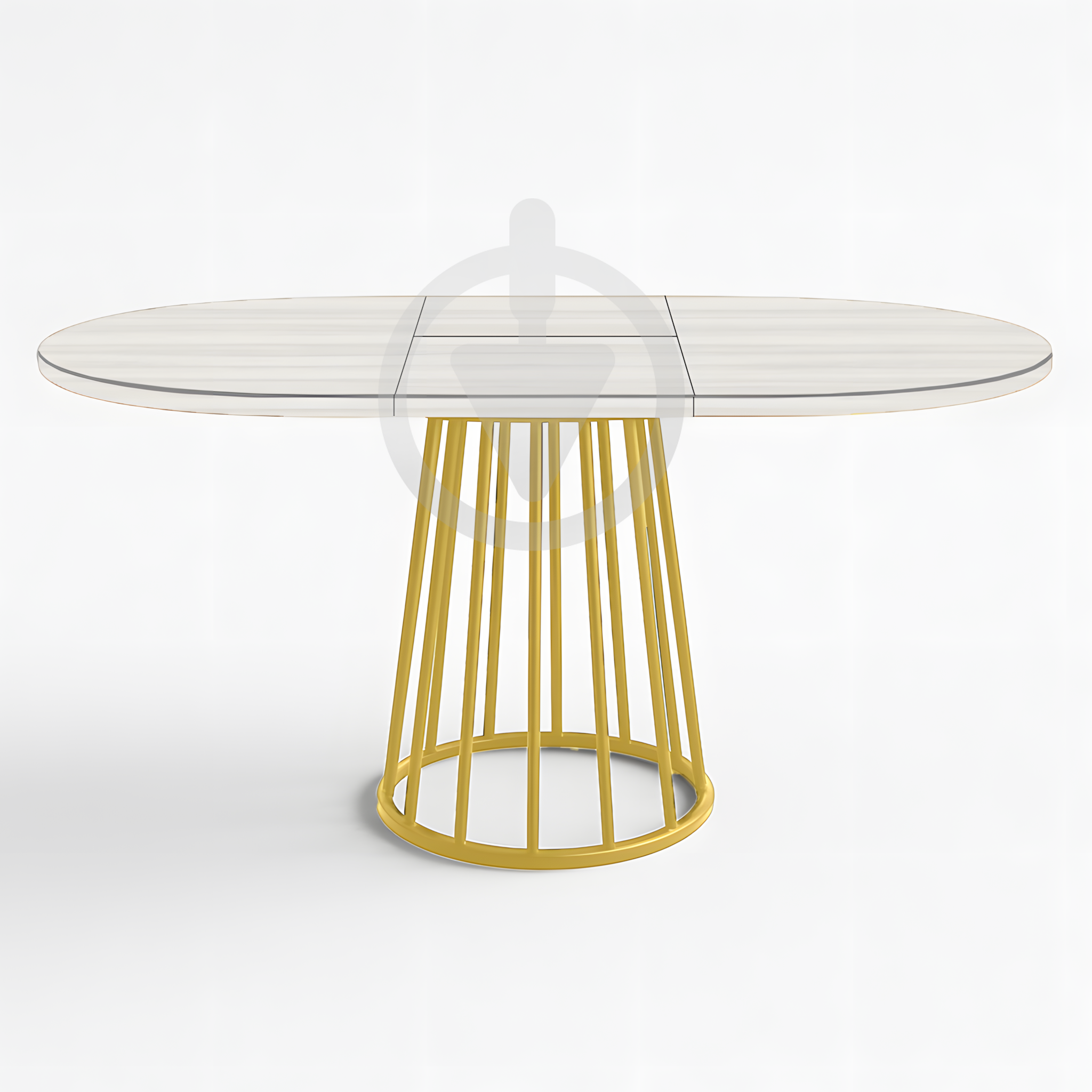 Стол кухонный раскладной RoMax Elegant Slide 90x75/130x75 см Loft Дуб Серфсайд/Золотой - фото 2 Стол кухонный раскладной RoMax Elegant Slide 90x75/130x75 см Loft Дуб Серфсайд/Золотой - фото 2