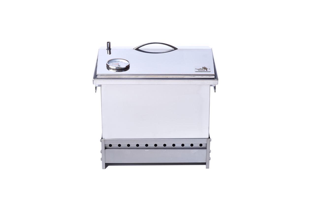 Коптильня Smoke House DeLuxe M з термометром і сумкою - фото 7