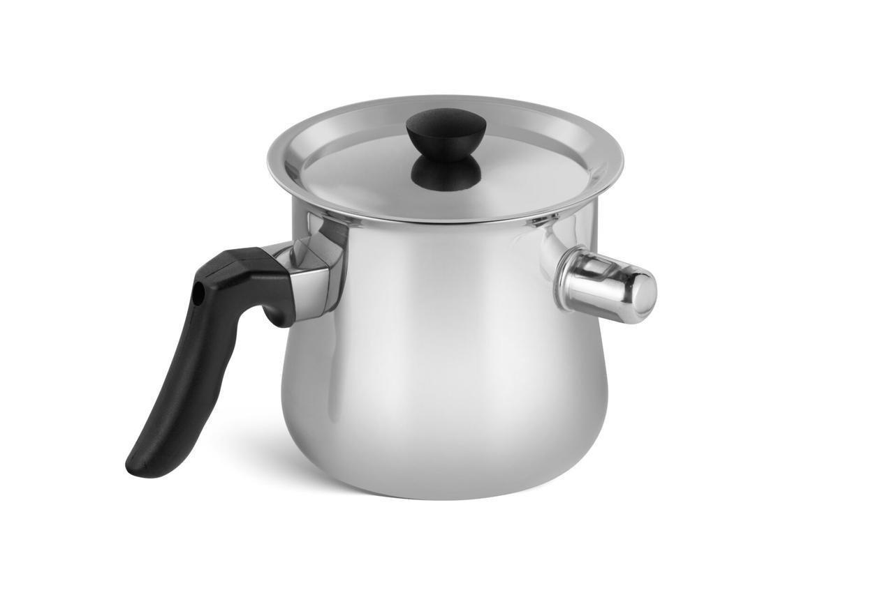 Молочник с нержавеющей стали Edenberg с крышкой со свистком 1 л (26154811) - фото 3 Молочник с нержавеющей стали Edenberg с крышкой со свистком 1 л (26154811) - фото 3