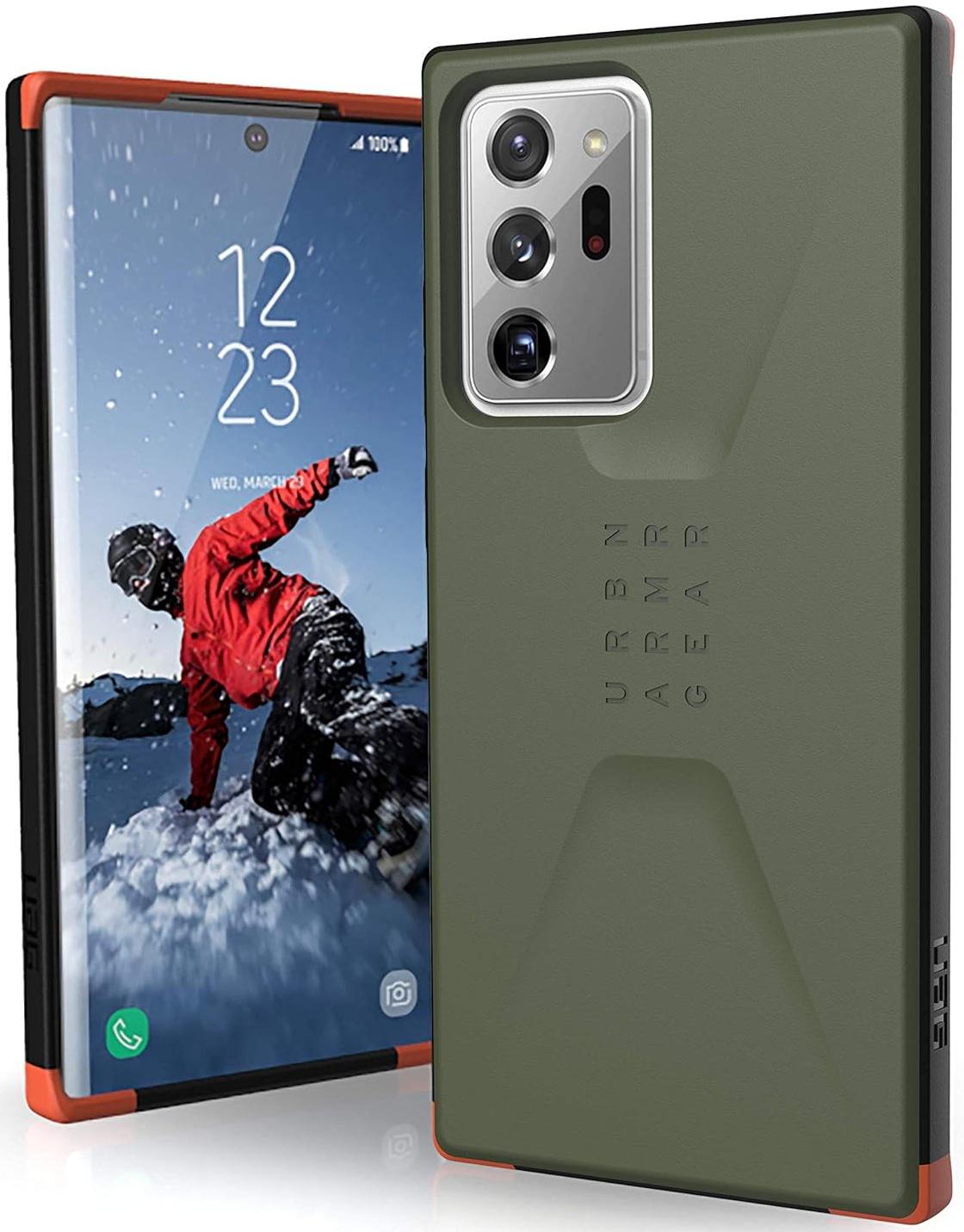 Чехол милитари противоударный UAG Civilian для Samsung Galaxy Note 20 Ultra Olive Drab (21220D117272)