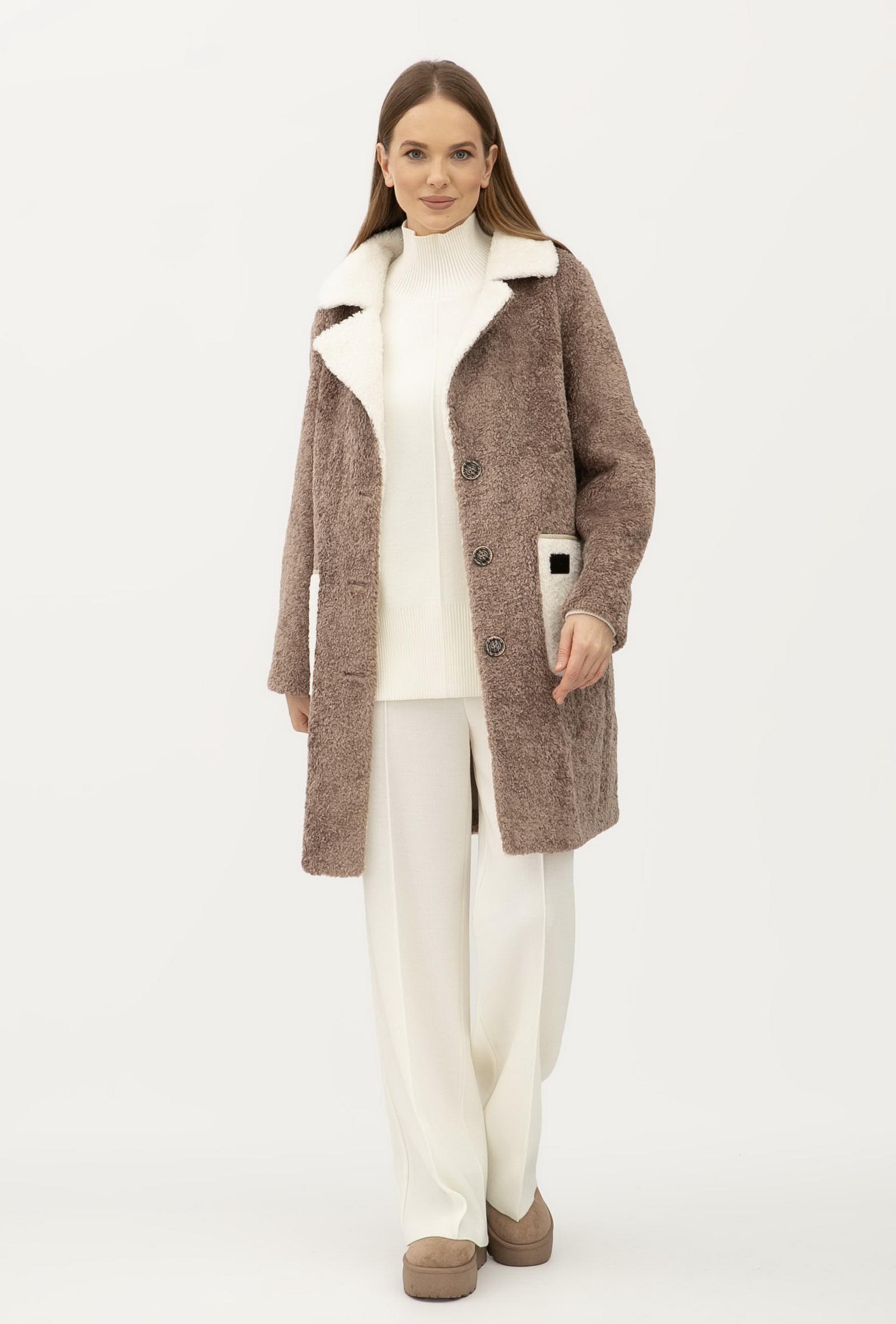 Пальто Lesia 24107303 р. 46 Капучино (148240000) - фото 7