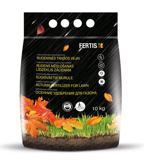 Удобрение комплексное минеральное для газона Fertis NPK 5.15.30 осень 10 кг