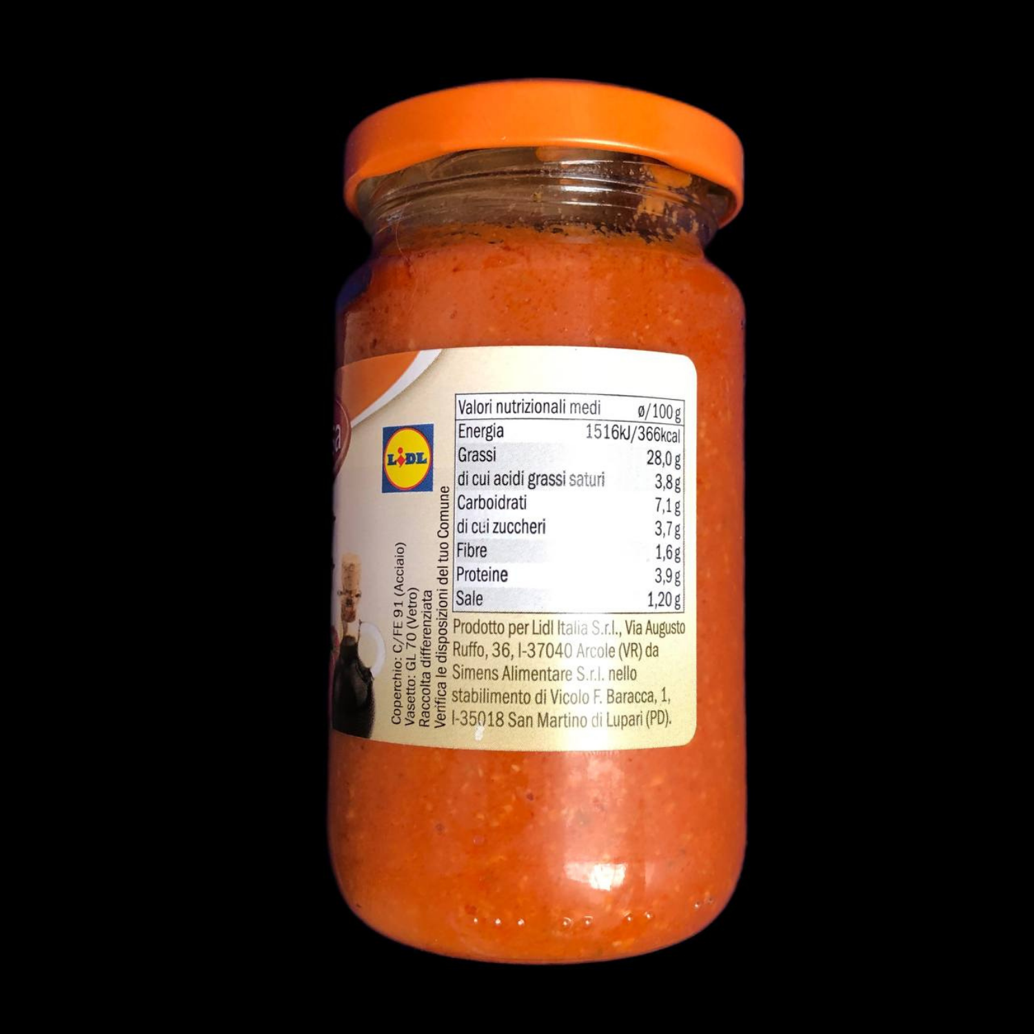 Соус томатный Baresa Pesto Rosso с сыром 190 г (BPR-1) - фото 2