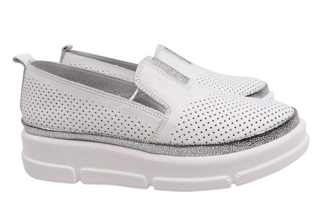 Туфли женские Mario Muzi из кожи на платформе р. 39 Белый (532-21LTC)