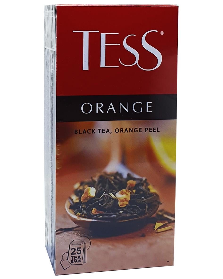 Чай черный Tess Orange с цедрой апельсина в пакетиках 25 шт.х1,5 г (52512)