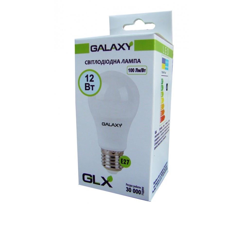 Светодиодная лампа GLX 12W груша A60 E27 4100K Белый (1383063168)
