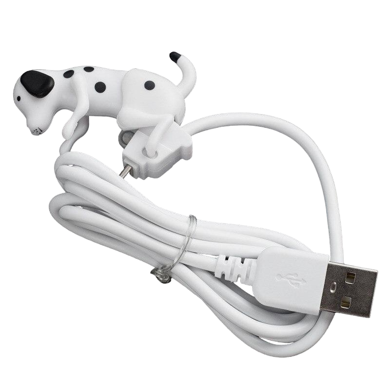 Кабель для быстрой зарядки Hoco Подвижная собачка USB-micro-USB 1,2 м White