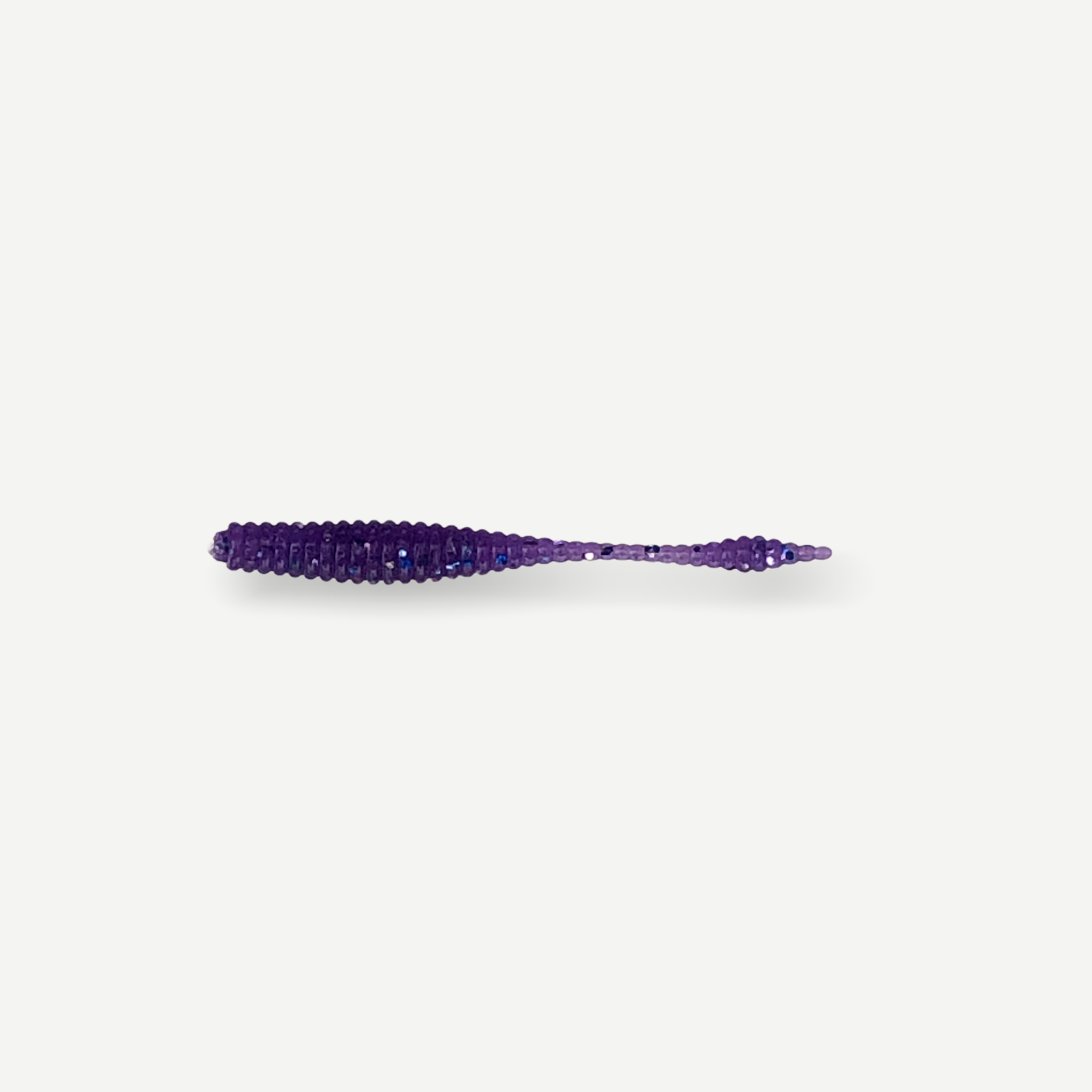 Силиконовые приманки Big Baits Ribbed Leech речная серия 1,8" 10 шт. # 109 Dark Violet (1003109)