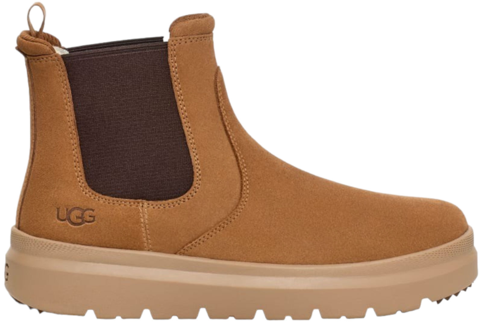 Уггі-чоботи чоловічі зимові замшеві UGG Men's Burleigh Chelsea Fashion Boots Chestnut р. 42 Коричневий (21507)
