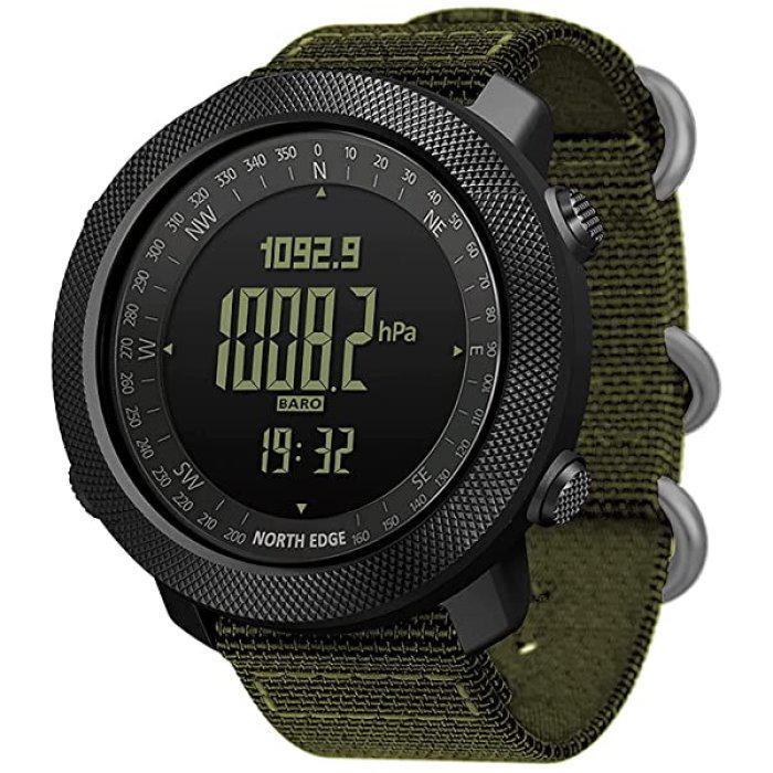 Часы мужские водостойкие North Edge Apache Green 5BAR с компасом Черный (102-96-998) Часы мужские водостойкие North Edge Apache Green 5BAR с компасом Черный (102-96-998)
