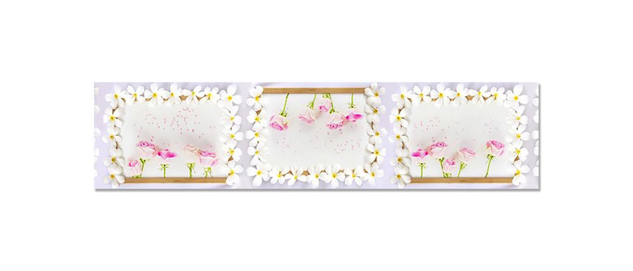 Наклейка виниловая на кухню Zatarga Цветочные Рамки 600х2500 мм (1294193580)