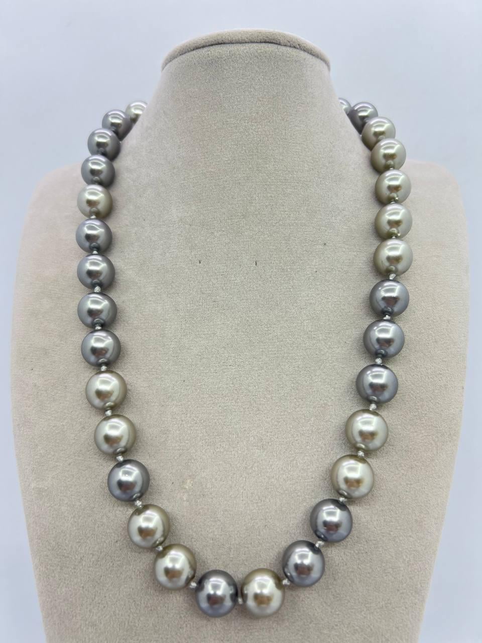 Бусы майорка 12 мм 46 см Разноцветный (11186)