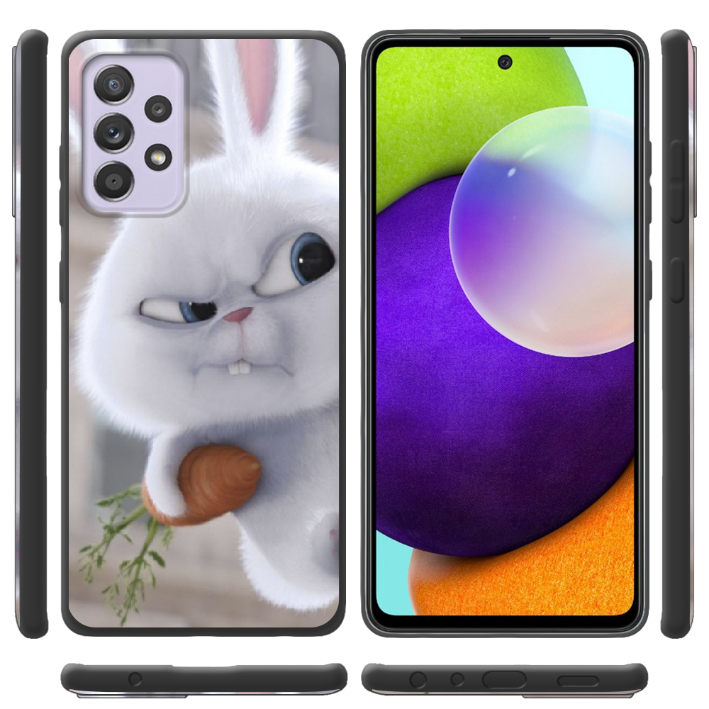 Чохол BoxFace Samsung A525 Galaxy A52 Rabbit Snowball Чорний силікон (42075-up1116-42097) - фото 2